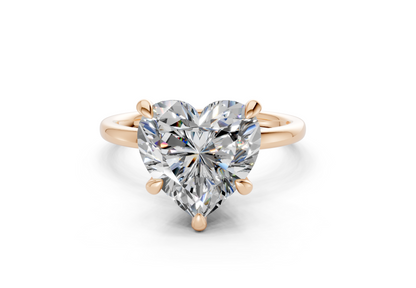 Seraphina Diamond Solitaire Heart Cut 1.8mm Engagement Ring