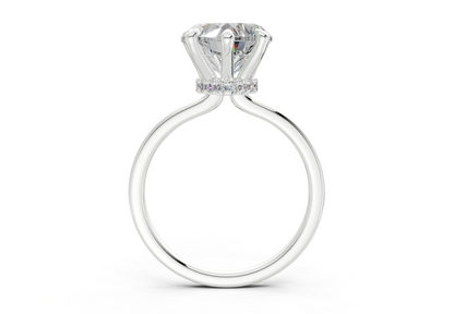 Seraphina Diamond Solitaire Heart Cut 1.8mm Engagement Ring