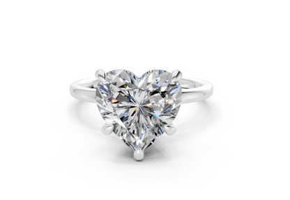 Seraphina Diamond Solitaire Heart Cut 1.8mm Engagement Ring