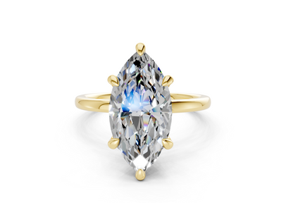 Seraphina Diamond Solitaire Marquise Cut 1.8mm Engagement Ring