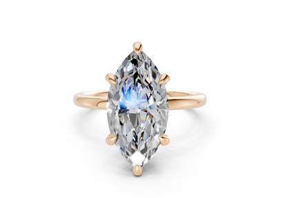 Seraphina Diamond Solitaire Marquise Cut 1.8mm Engagement Ring