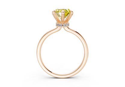 Seraphina Yellow Diamond Solitaire Marquise Cut 1.8mm Engagement Ring