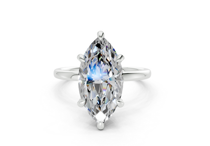 Seraphina Diamond Solitaire Marquise Cut 1.8mm Engagement Ring
