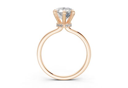 Seraphina Diamond Solitaire Pear Cut 1.8mm Engagement Ring