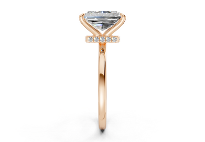 Seraphina Diamond Solitaire Radiant Cut 1.8mm Engagement Ring