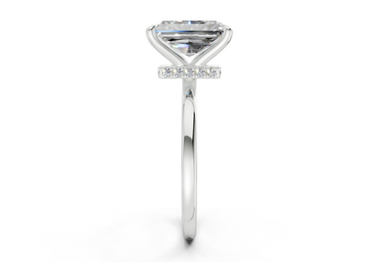 Seraphina Diamond Solitaire Radiant Cut 1.8mm Engagement Ring
