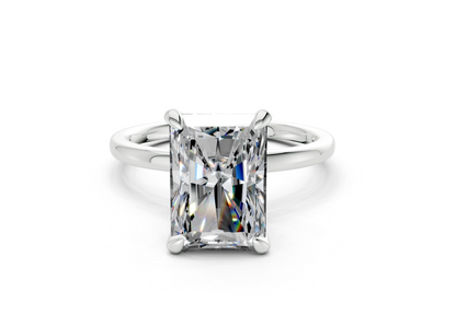 Seraphina Diamond Solitaire Radiant Cut 1.8mm Engagement Ring
