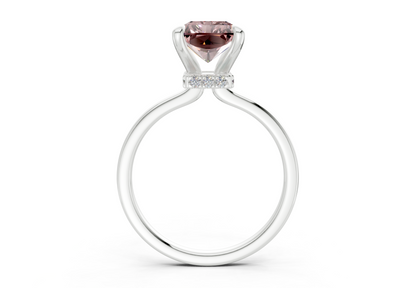 Seraphina Pink Diamond Solitaire Radiant Cut 1.8mm Engagement Ring