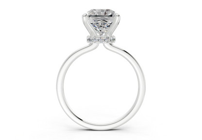 Seraphina Diamond Solitaire Radiant Squareuare Cut 1.8mm Engagement Ring