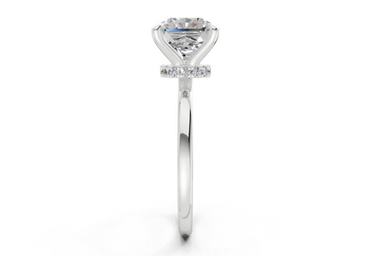 Seraphina Diamond Solitaire Radiant Squareuare Cut 1.8mm Engagement Ring