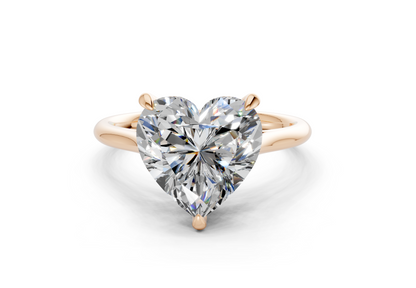 Piper Diamond Solitaire Heart Cut 1.8mm Engagement Ring