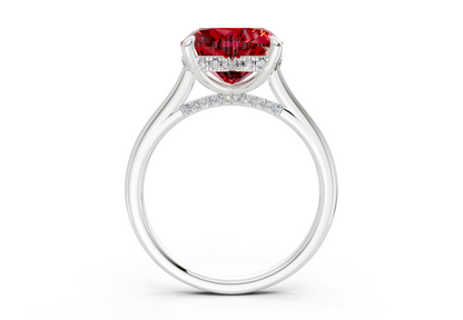 Piper Ruby Gemstone Solitaire Heart Cut 2mm Engagement Ring