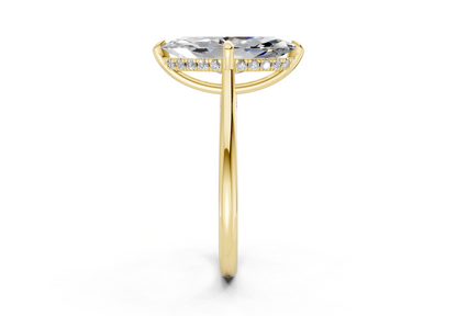 Piper Diamond Solitaire Marquise Cut 1.8mm Engagement Ring