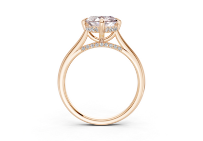 Piper Pink Diamond Solitaire Marquise Cut 2mm Engagement Ring