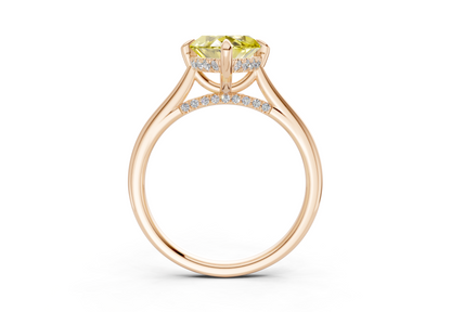 Piper Yellow Diamond Solitaire Marquise Cut 2.2mm Engagement Ring