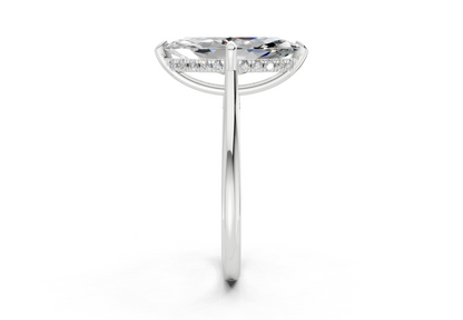 Piper Diamond Solitaire Marquise Cut 1.8mm Engagement Ring