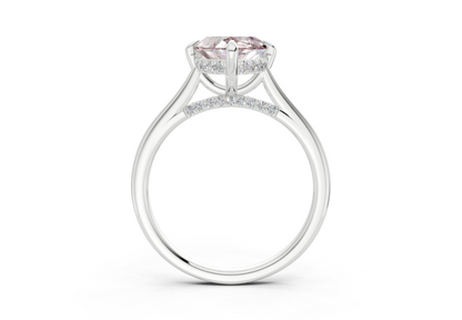 Piper Pink Diamond Solitaire Marquise Cut 2mm Engagement Ring