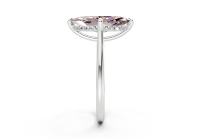 Piper Pink Diamond Solitaire Marquise Cut 2mm Engagement Ring