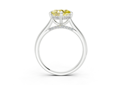 Piper Yellow Diamond Solitaire Marquise Cut 2.2mm Engagement Ring
