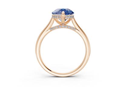 Piper Sapphire Gemstone Solitaire Pear Cut 2mm Engagement Ring