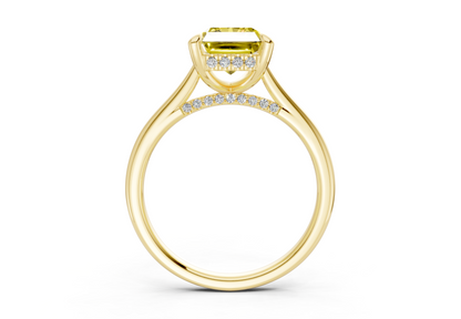 Piper Yellow Diamond Solitaire Radiant Cut 1.8mm Engagement Ring