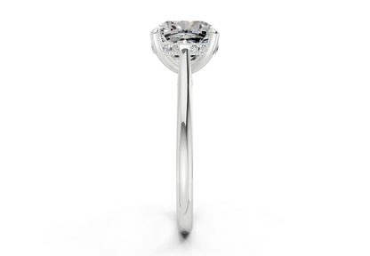 Piper Diamond Solitaire Cushion Squareuare Cut 2mm Engagement Ring