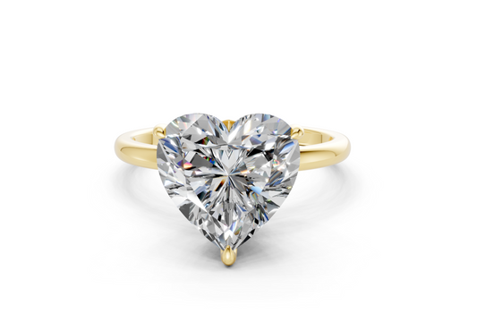 Skye Diamond Solitaire Heart Cut 1.8mm Engagement Ring