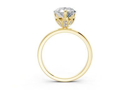 Skye Diamond Solitaire Pear Cut 1.8mm Engagement Ring