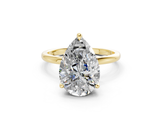 Skye Diamond Solitaire Pear Cut 1.8mm Engagement Ring