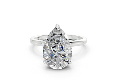 Skye Diamond Solitaire Pear Cut 1.8mm Engagement Ring
