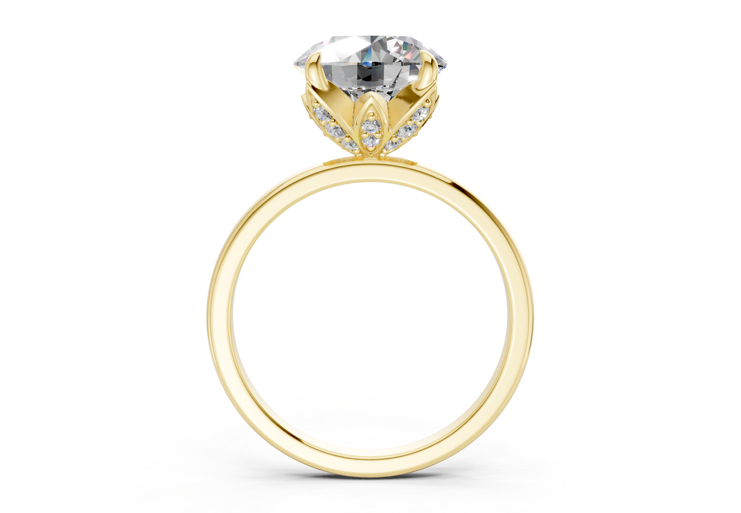 Skye Diamond Solitaire Round Cut 1.8mm Engagement Ring