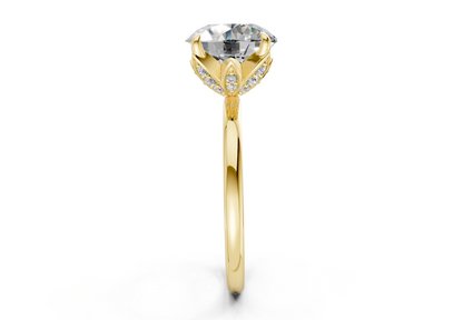 Skye Diamond Solitaire Round Cut 1.8mm Engagement Ring