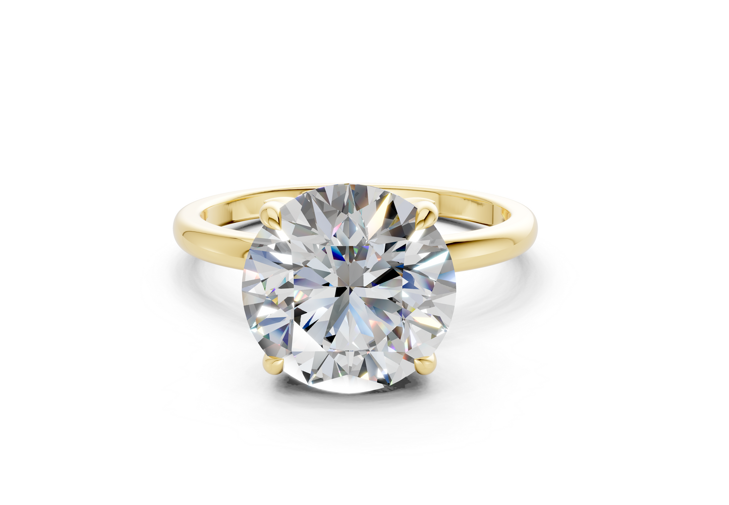 Skye Diamond Solitaire Round Cut 1.8mm Engagement Ring