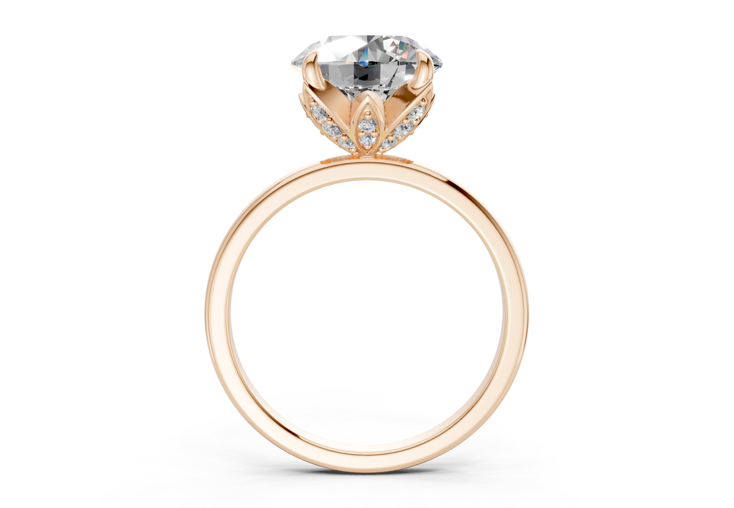Skye Diamond Solitaire Round Cut 1.8mm Engagement Ring