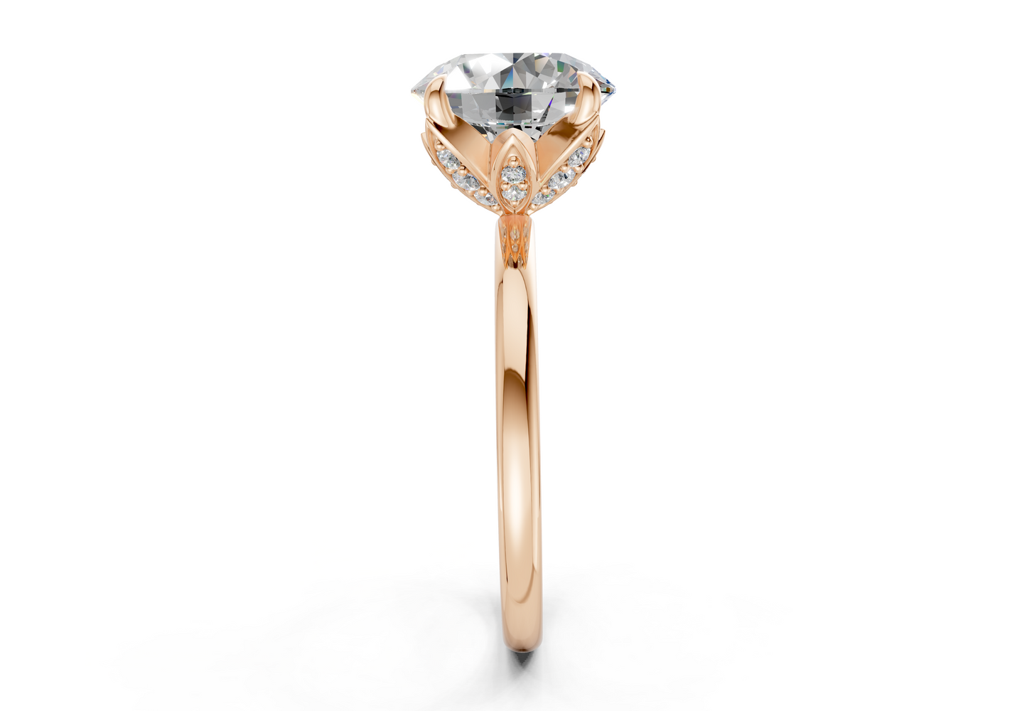 Skye Diamond Solitaire Round Cut 1.8mm Engagement Ring