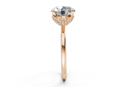 Skye Diamond Solitaire Round Cut 1.8mm Engagement Ring