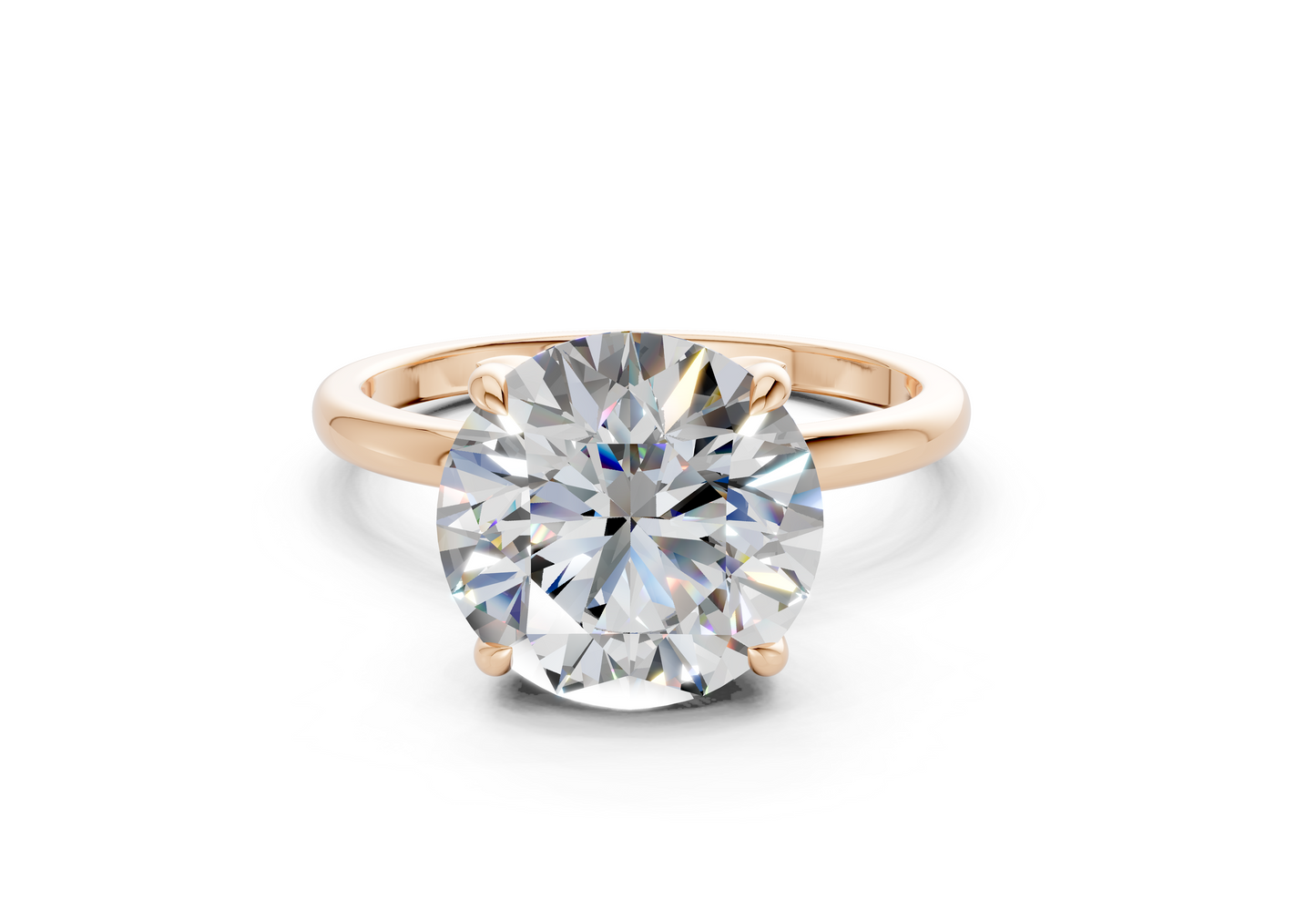 Skye Diamond Solitaire Round Cut 1.8mm Engagement Ring
