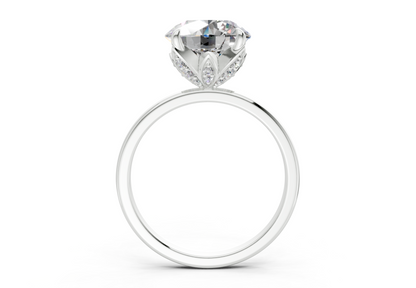 Skye Diamond Solitaire Round Cut 1.8mm Engagement Ring