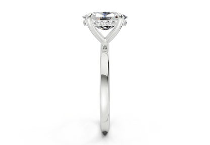 Solstice Diamond Solitaire Elongated Cushion Cut 2.3mm Engagement Ring