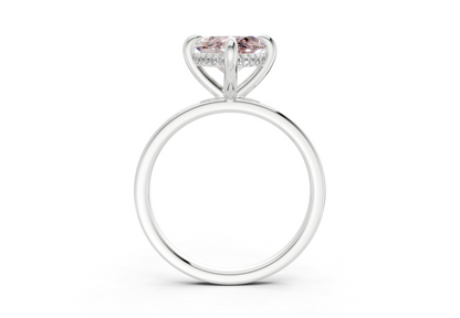 Solstice Pink Diamond Solitaire Marquise Cut 2mm Engagement Ring