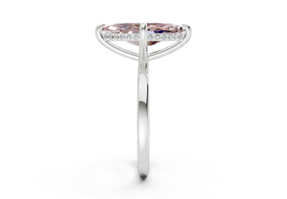 Solstice Pink Diamond Solitaire Marquise Cut 2mm Engagement Ring