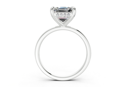 Solstice Diamond Solitaire Asscher Cut 2.3mm Engagement Ring