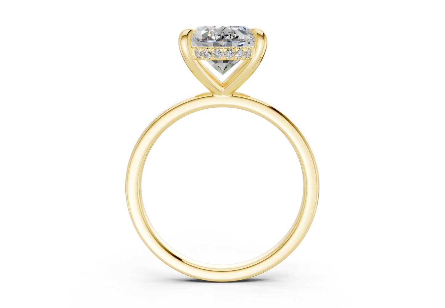 Solstice Diamond Solitaire Oval Cut 2mm Engagement Ring