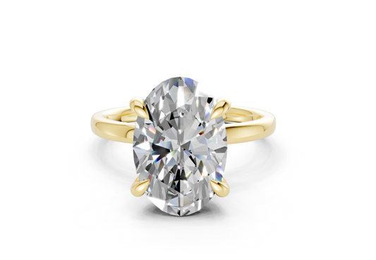 Solstice Diamond Solitaire Oval Cut 2mm Engagement Ring