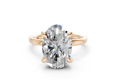 Solstice Diamond Solitaire Oval Cut 2mm Engagement Ring