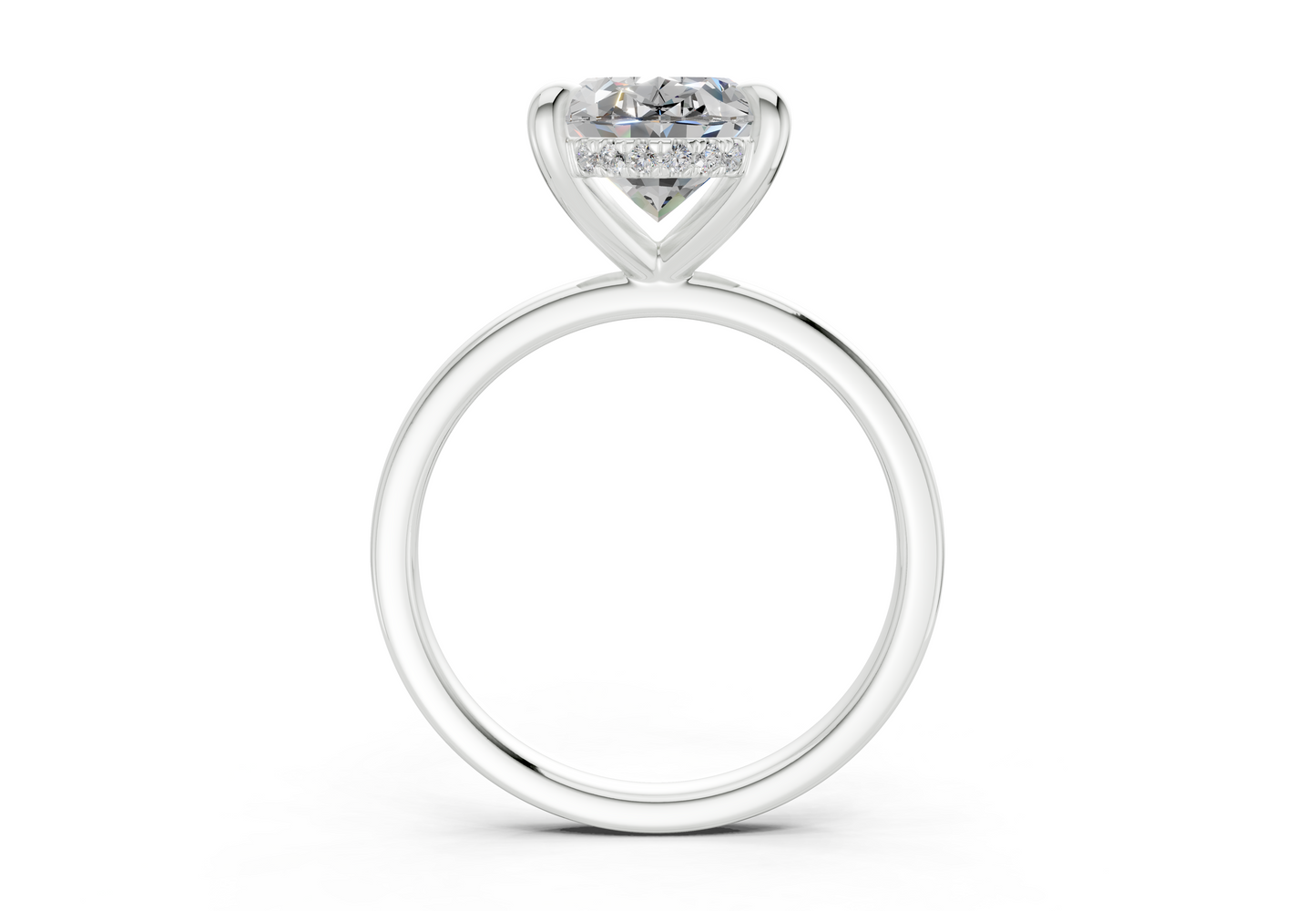 Solstice Diamond Solitaire Oval Cut 2mm Engagement Ring