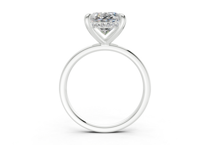 Solstice Diamond Solitaire Oval Cut 2mm Engagement Ring