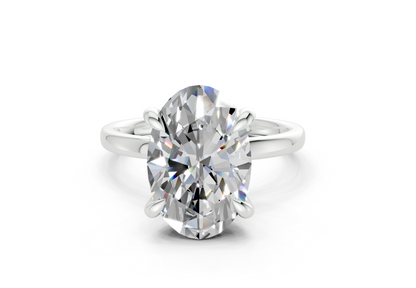 Solstice Diamond Solitaire Oval Cut 2mm Engagement Ring
