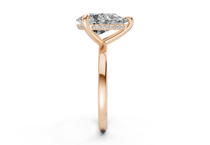 Solstice Diamond Solitaire Pear Cut 2.3mm Engagement Ring