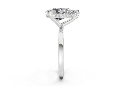 Solstice Diamond Solitaire Pear Cut 2.3mm Engagement Ring